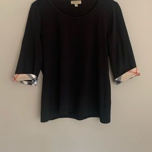 Burberry 3/4 sleeve top.